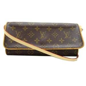 LOUIS VUITTON Authentic Brown Monogram Pochette Shoulder Bag